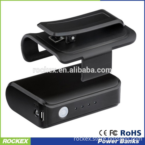 4000mAh power bank with belt clip, led torch clip power bank 4000mah, best promotion mobile charger